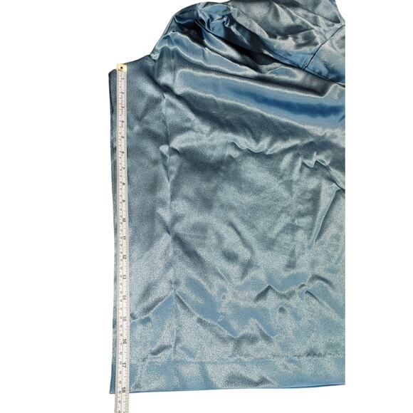 JS Collections Leila Raglan Sleeve Jumpsuit Sequins Blue Satin Womens Size 10 - Picture 8 of 10